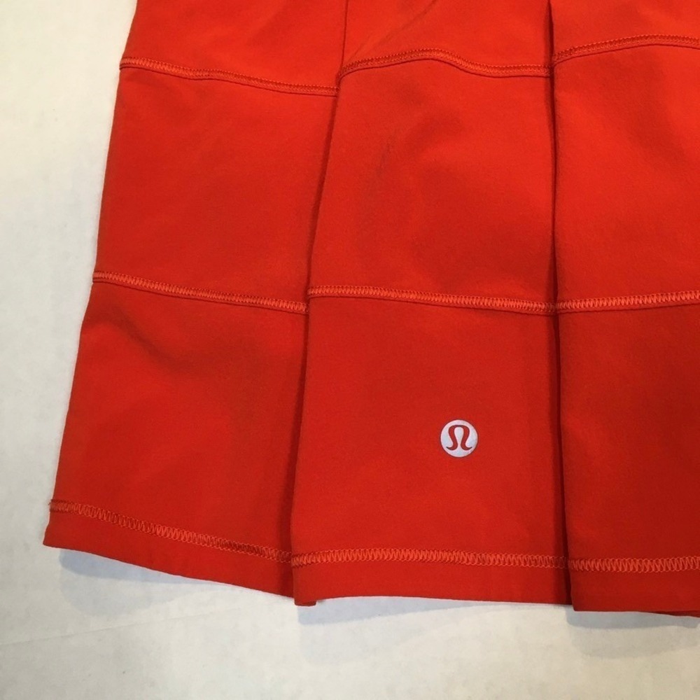 Lululemon Pace Rival Skirt Skort Sz 10 Red Pickleball Tennis Golf Running - Picture 3 of 14